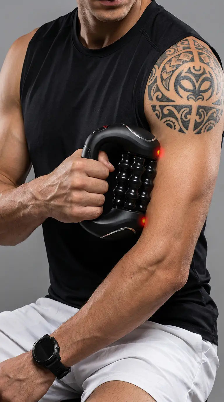 ALEAV RPM Mini™ — Rolling Percussive Massager for Neck, Shoulders & Back | 9 Speeds, Cordless